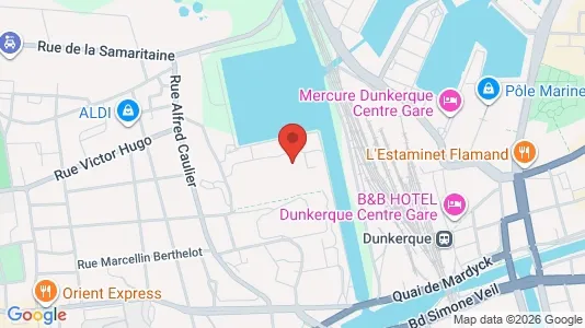 Apartments for rent i Dunkerque - kort over placeringen