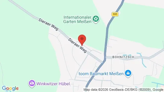 Apartments for rent i Meissen - kort over placeringen