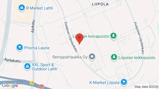 Apartments for rent i Lahti - kort over placeringen