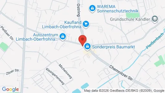 Apartments for rent i Zwickau - kort over placeringen