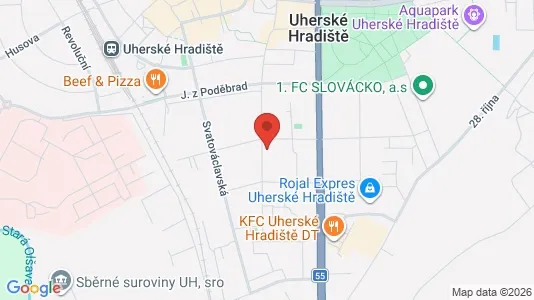 Apartments for rent in Uherské Hradiště - Photo from Google Street View