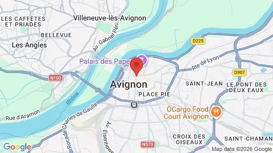 Rooms for rent i Avignon - kort over placeringen