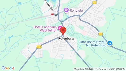 Apartments for rent i Rotenburg (Wümme) - kort over placeringen