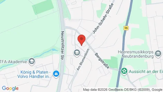 Apartments for rent i Mecklenburgische Seenplatte - kort over placeringen
