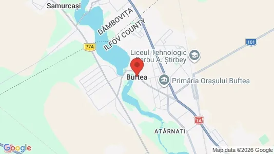Apartments for rent i Buftea - kort over placeringen