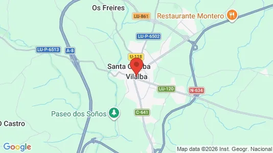 Apartments for rent i Vilalba - kort over placeringen