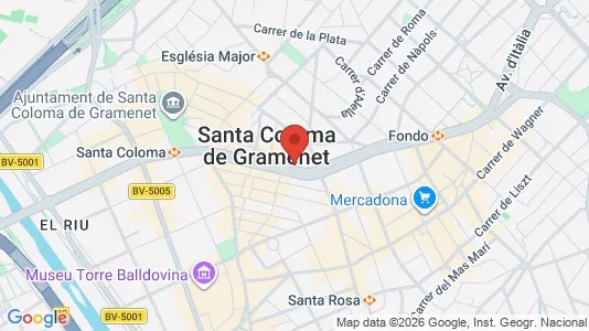 Apartments for rent i Santa Coloma de Gramenet - kort over placeringen