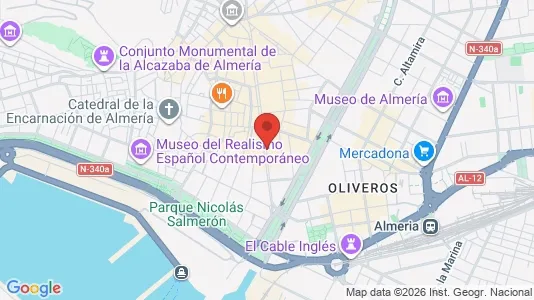 Rooms for rent i Almería - kort over placeringen