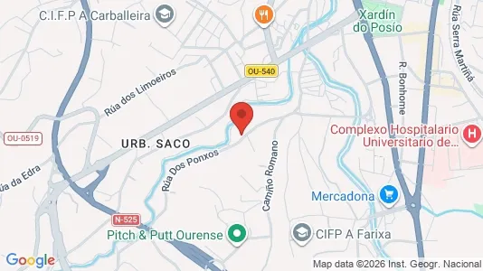 Apartments for rent in Ourense - Photo from Google Street View