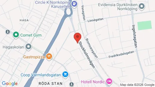 Apartments for rent i Norrköping - kort over placeringen