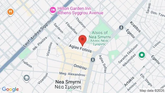 Apartments for rent i Ano Nea Smyrni - kort over placeringen