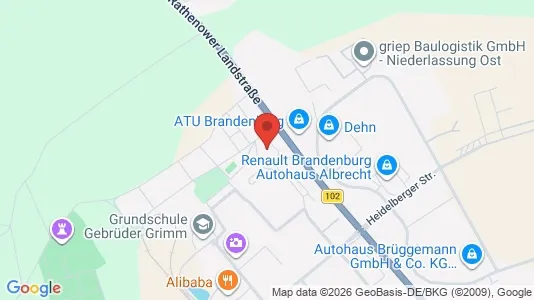 Apartments for rent i Brandenburg an der Havel - kort over placeringen