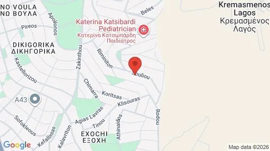 Apartments for rent i Glyfada - kort over placeringen
