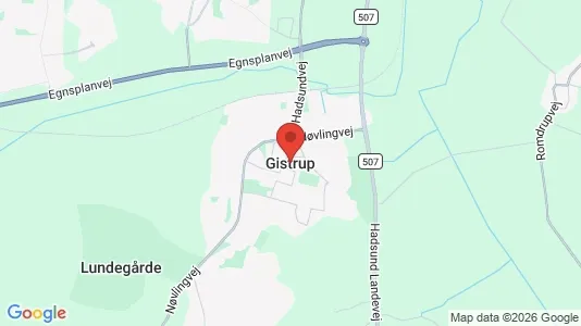Apartments for rent i Gistrup - kort over placeringen