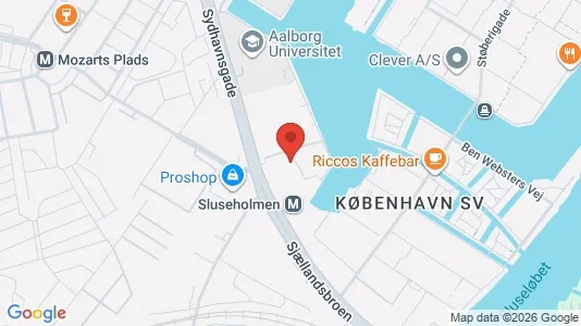 Apartments for rent i Copenhagen SV - kort over placeringen