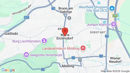 Rooms for rent i Maria Enzersdorf - kort over placeringen