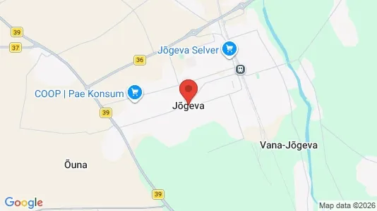Apartments for rent i Jõgeva - kort over placeringen