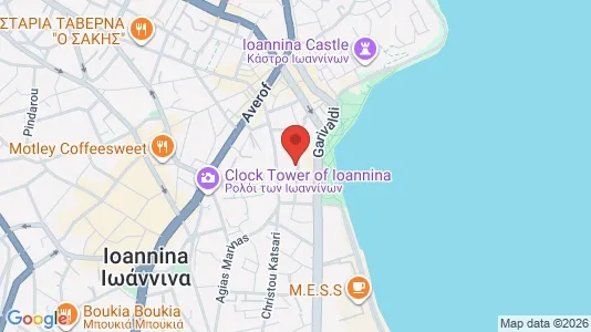 Apartments for rent i Ioannina - kort over placeringen