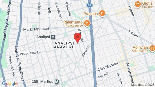 Apartments for rent i Thessaloniki - kort over placeringen