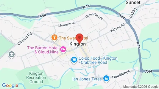 Apartments for rent i Kington - Herefordshire - kort over placeringen