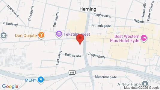 Apartments for rent i Herning - kort over placeringen