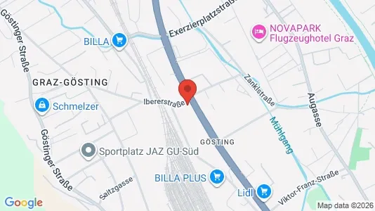 Apartments for rent i Graz - kort over placeringen