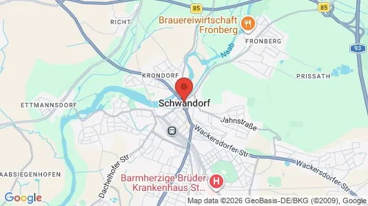 Apartments for rent i Schwandorf - kort over placeringen