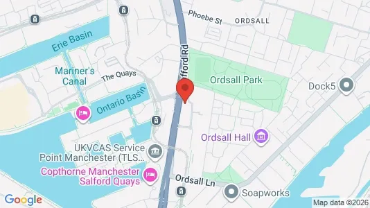 Apartments for rent i Salford - Lancashire - kort over placeringen