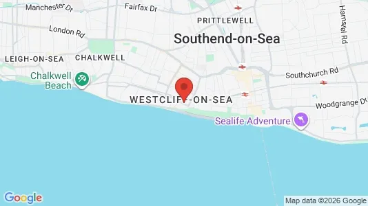 Apartments for rent i Westcliff-on-Sea - Essex - kort over placeringen
