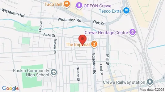 Apartments for rent in Crewe - Cheshire - Photo from Google Street View