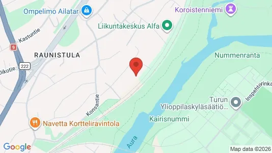 Apartments for rent i Turku - kort over placeringen