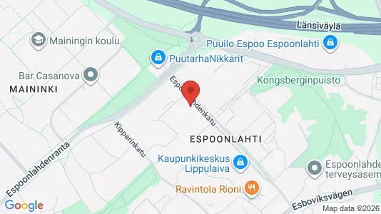 Apartments for rent i Espoo - kort over placeringen