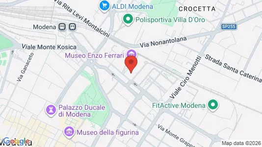 Rooms for rent i Modena - kort over placeringen