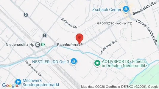 Apartments for rent i Dresden - kort over placeringen