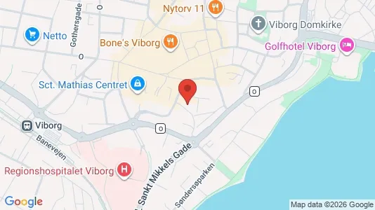 Apartments for rent i Viborg - kort over placeringen
