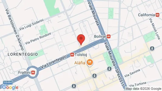 Rooms for rent i Milano Zona 6 - Barona, Lorenteggio - kort over placeringen