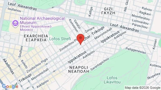 Apartments for rent i Athens Ampelokipoi - kort over placeringen