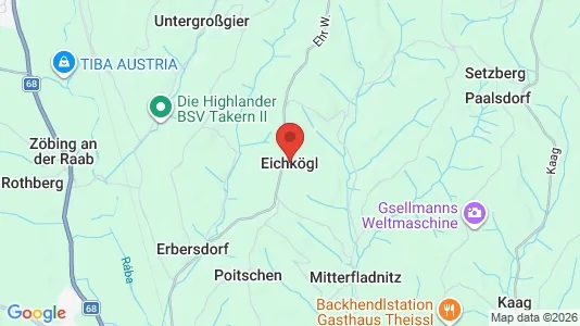 Apartments for rent i Eichkögl - kort over placeringen