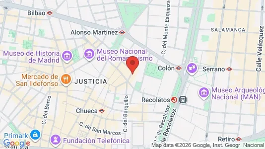 Apartments for rent i Madrid Centro - kort over placeringen