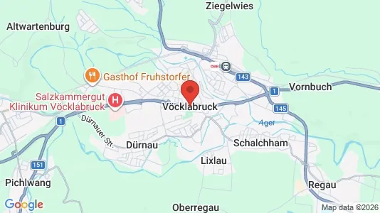 Apartments for rent i Vöcklabruck - kort over placeringen