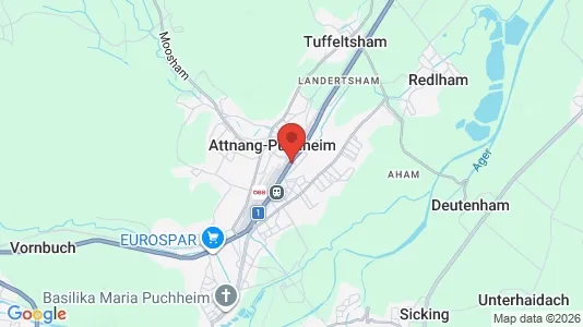 Apartments for rent i Attnang-Puchheim - kort over placeringen