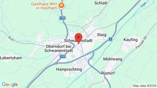 Apartments for rent i Schwanenstadt - kort over placeringen