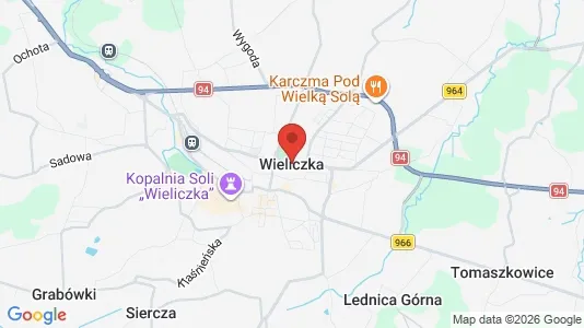Apartments for rent i Wielicki - kort over placeringen