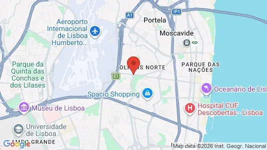 Apartments for rent i Lisboa Olivais - kort over placeringen