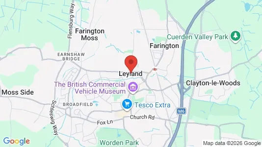 Apartments for rent i Leyland - Lancashire - kort over placeringen