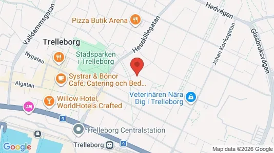 Apartments for rent i Trelleborg - kort over placeringen