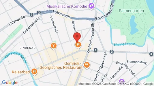 Apartments for rent i Leipzig - kort over placeringen