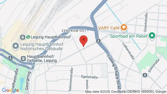 Apartments for rent i Leipzig - kort over placeringen