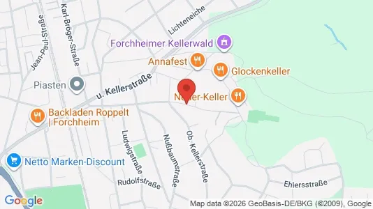 Apartments for rent i Forchheim - kort over placeringen