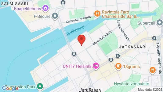 Rooms for rent i Helsinki Eteläinen - kort over placeringen